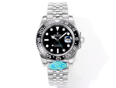 Clean Factory ROLEX GMT  904L Steel 3285 Movement Watch